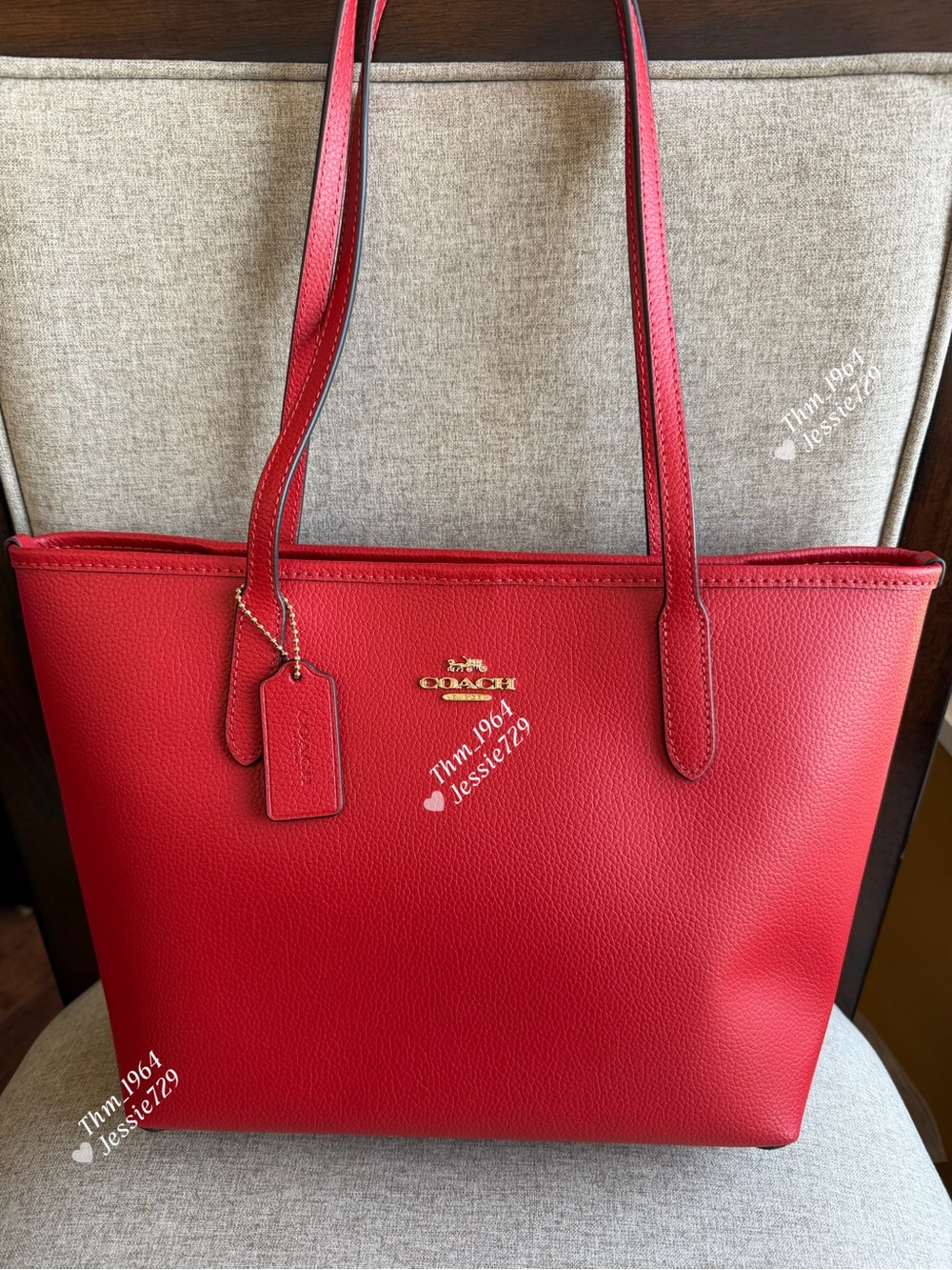 NWT！COACH Medium City Tote Bag（CDX83）fast shipping holiday gift